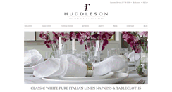 Desktop Screenshot of huddlesonlinens.com